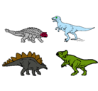 Dibujo Dinosaurios de tierra pintado por Chichi