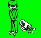 Dibujo Jugador de golf II pintado por Julen