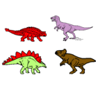 Dibujo Dinosaurios de tierra pintado por rectileosverdes