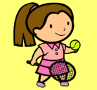 Dibujo Chica tenista pintado por M.SanM.P.
