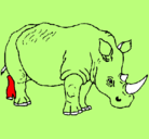 Dibujo Rinoceronte pintado por yepeto