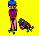 Dibujo Jugador de golf II pintado por dragonyoshua15555555555