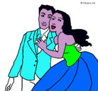 Dibujo Marido y mujer pintado por sofia