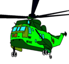 Dibujo Helicóptero al rescate pintado por jon