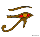 Dibujo Ojo Horus pintado por MARINA