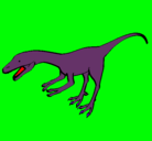Dibujo Velociraptor II pintado por cris