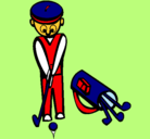 Dibujo Jugador de golf II pintado por roxana
