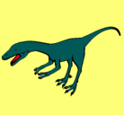 Dibujo Velociraptor II pintado por ERICK