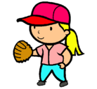 Dibujo Jugadora de béisbol pintado por CRISaba