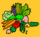 Dibujo verduras pintado por anagomezgarcia