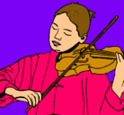 Dibujo Violinista pintado por VaLeN