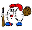 Dibujo Bola de béisbol pintado por lapelotadelbeisbol