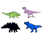 Dibujo Dinosaurios de tierra pintado por villegas