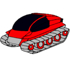 Dibujo Nave tanque pintado por alexis