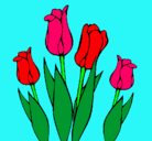 Dibujo Tulipanes pintado por mariona
