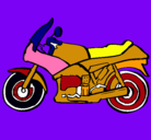 Dibujo Motocicleta pintado por guille
