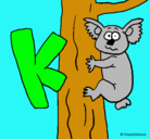 Dibujo Koala pintado por laura