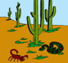Dibujo Desierto pintado por ainaraal
