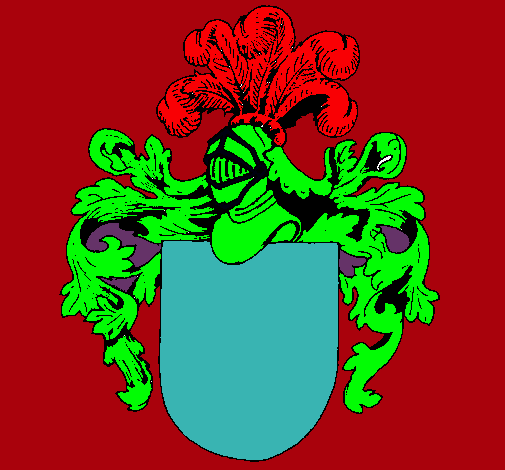 Escudo de armas y casco