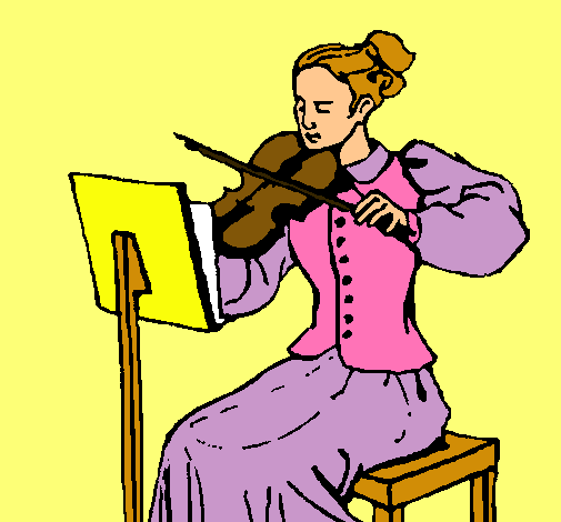 Dama violinista