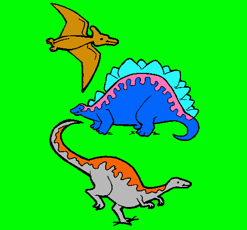 Tres clases de dinosaurios