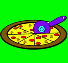 Dibujo Pizza pintado por covi