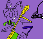 Dibujo Hormiga alienigena pintado por leny