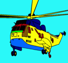 Dibujo Helicóptero al rescate pintado por hector
