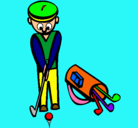Dibujo Jugador de golf II pintado por NELSON