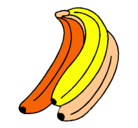 Dibujo Plátanos pintado por carolina