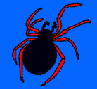 Dibujo Araña venenosa pintado por guadalupe
