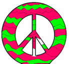 Dibujo Símbolo de la paz pintado por vgfju