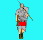 Dibujo Soldado romano pintado por gabriel
