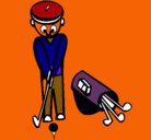 Dibujo Jugador de golf II pintado por luisgael