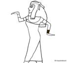 Dibujo Bailarina egipcia  pintado por bnbbn