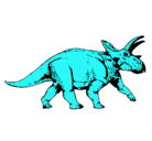 Dibujo Triceratops pintado por cacachito