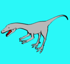 Dibujo Velociraptor II pintado por alicia