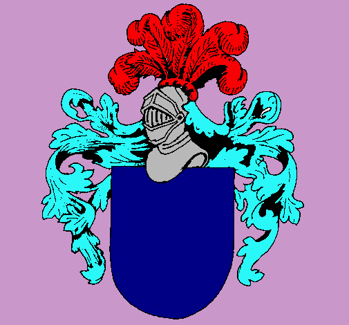 Escudo de armas y casco