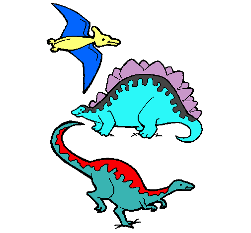 Tres clases de dinosaurios