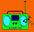 Dibujo Radio cassette 2 pintado por moisesbb