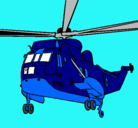 Dibujo Helicóptero al rescate pintado por kg