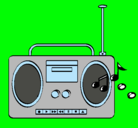 Dibujo Radio cassette 2 pintado por wiilliams