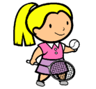 Dibujo Chica tenista pintado por luceroperedovillarreal