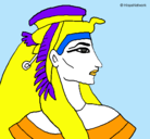 Dibujo Faraón pintado por Nieves