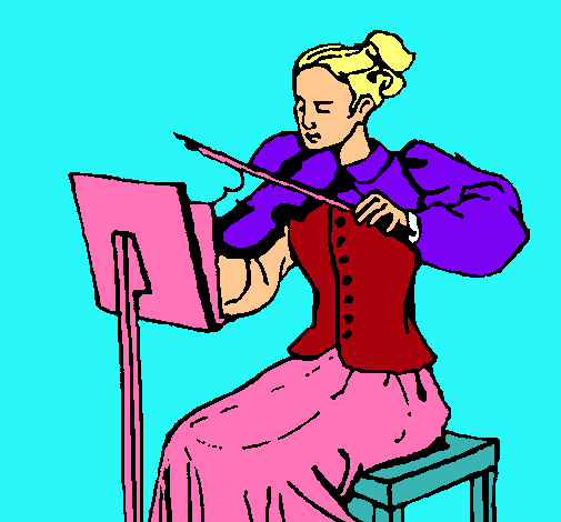 Dama violinista