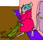 Dibujo La ratita presumida 1 pintado por johana