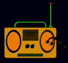 Dibujo Radio cassette 2 pintado por rafael