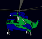 Dibujo Helicóptero al rescate pintado por mauricio