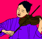 Dibujo Violinista pintado por stephanie