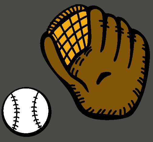Guante y bola de béisbol
